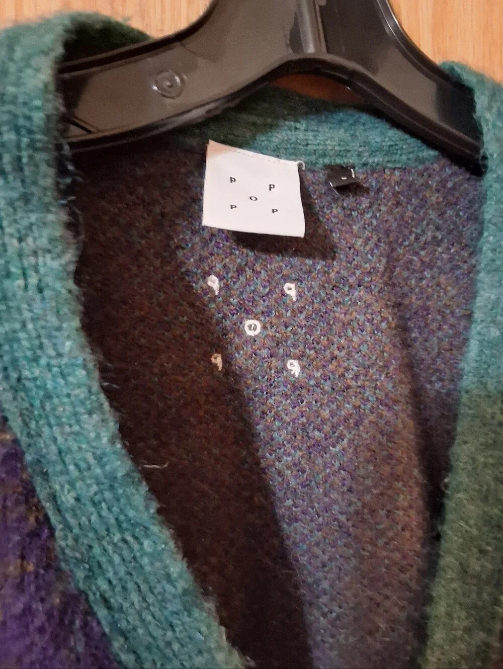 Pop Trading Company Knitted Cardigan sweater, Multicolour, large, Mens